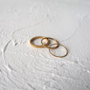 18K Gold Thin Band ring