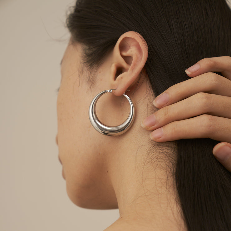 14K Gold Lightweight Hoops