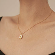 18K Gold Avocado Necklace