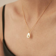 18K Gold Avocado Necklace