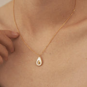 18K Gold Avocado Necklace