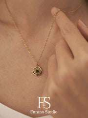 18K Gold Sunbeam Necklace