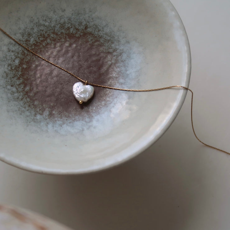 18K Gold Pearl Pendant Necklace