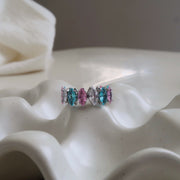Crystal Multi-Color Adjustable Ring
