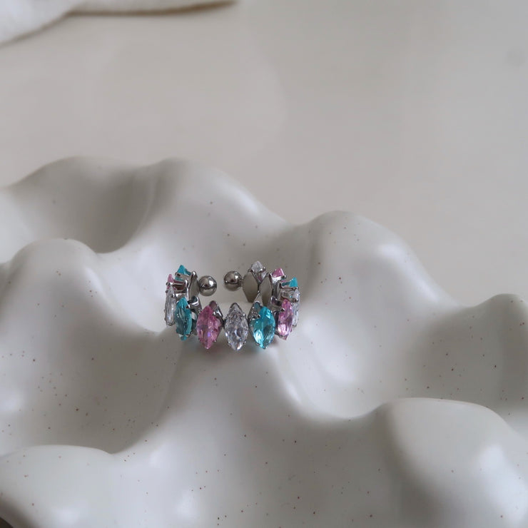 Crystal Multi-Color Adjustable Ring