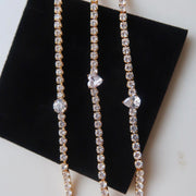 18K Gold CZ Tennis Bracelet