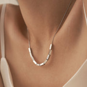 18K Gold Cubic Chain Necklace