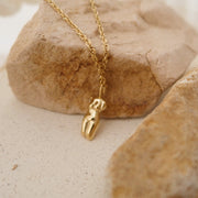 18K Gold Female Body Necklace