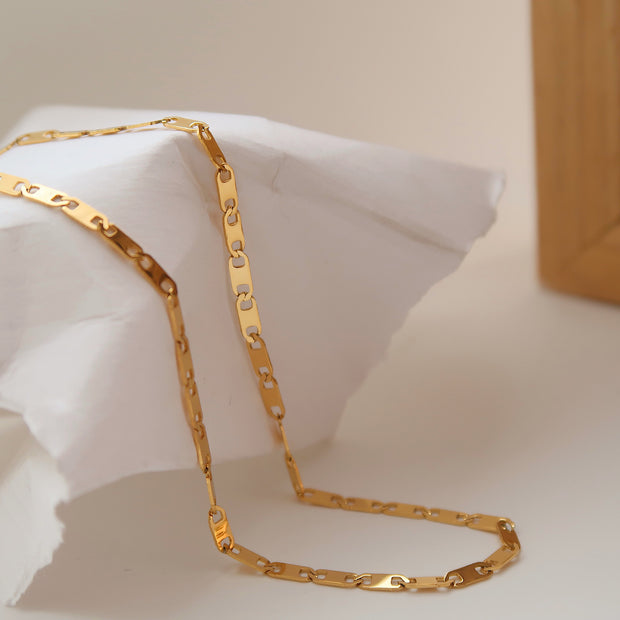 18K Gold Thin Chain Choker