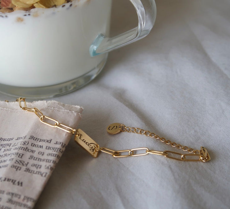 14K Gold Lucky Bracelet