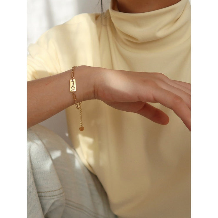 14K Gold Lucky Bracelet