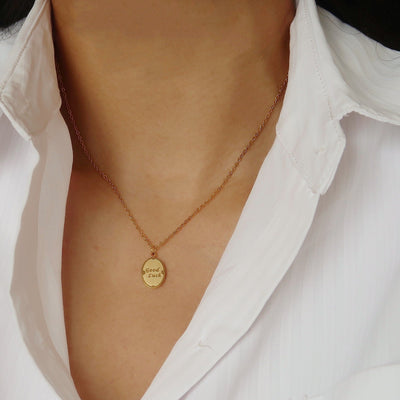 18K Gold Good Luck Necklace