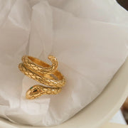 18K Gold Snake Ring