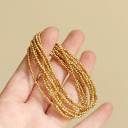 18K Gold Beaded Bracelet