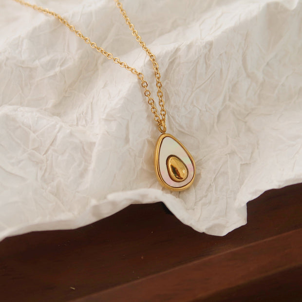 18K Gold Avocado Necklace