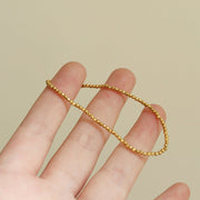 18K Gold Beaded Bracelet