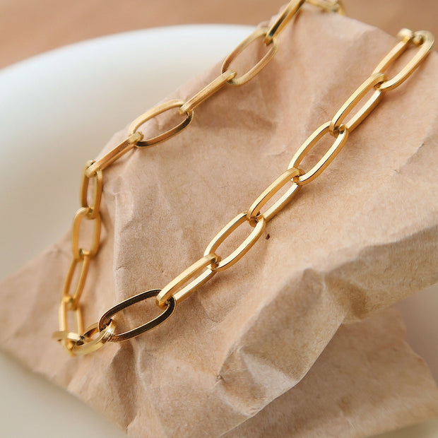 18K Gold Chunky Chain Necklace