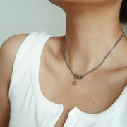 18K Gold Balance Silver Chain Necklace