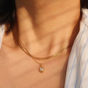 18K Gold Multi-Strand Layering Necklace