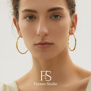 Small Simple Gold Hoop Earrings