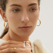 Small Simple Gold Hoop Earrings