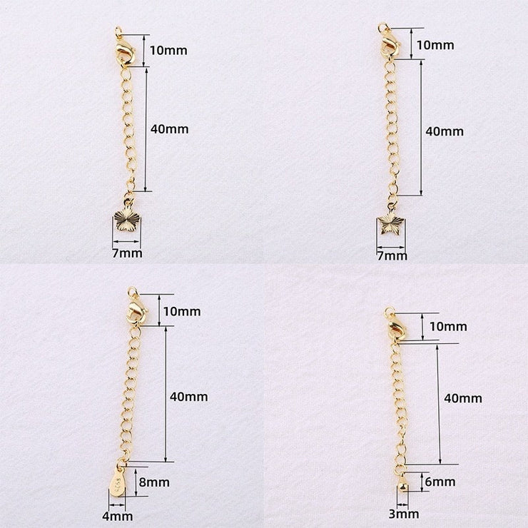 18K Gold Necklace Chain Extender